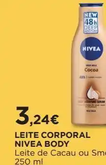 El Corte Inglés Leite corporal nivea promoção