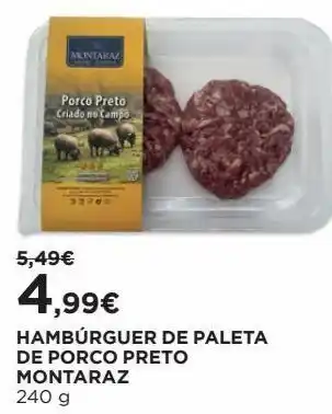 El Corte Inglés Hambúrguer montaraz promoção