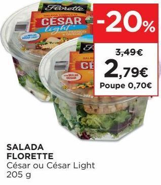 El Corte Inglés Saladas prontas florette promoção