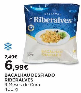 El Corte Inglés Bacalhau desfiado riberalves promoção