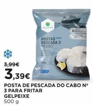 El Corte Inglés Peixe congelado gelpeixe promoção