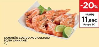 El Corte Inglés Camarão cozido promoção