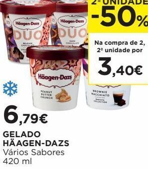 El Corte Inglés Gelados häagen-dazs promoção