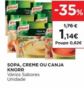 El Corte Inglés Sopas, caldos e purês knorr promoção