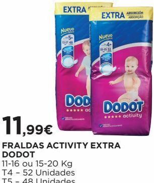 El Corte Inglés Fraldas dodot promoção