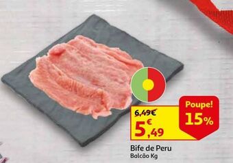 Auchan Bife de peru balcão kg promoção