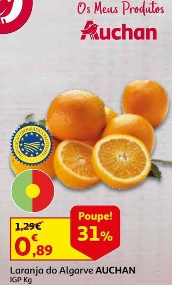 Auchan Laranja do algarve igp auchan:kg promoção