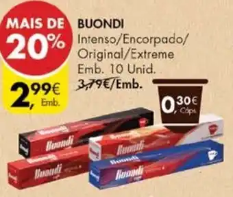 Pingo Doce Cápsulas p/Máquina Nespresso Buondi 10 unid. promoção