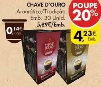 Pingo Doce Cápsulas p/Máquina Nespresso Chave D'Ouro 30 unid promoção