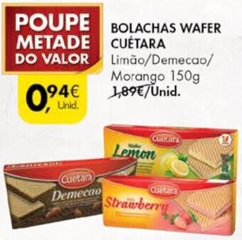 Pingo Doce Bolachas Wafer Cuétara 150g promoção