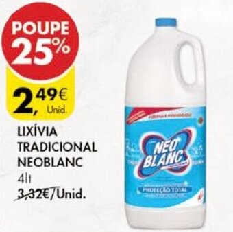 Pingo Doce Lixívia Tradicional Neoblanc 4lt promoção