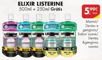 Pingo Doce Elixir Listerine 500ml +250ml promoção