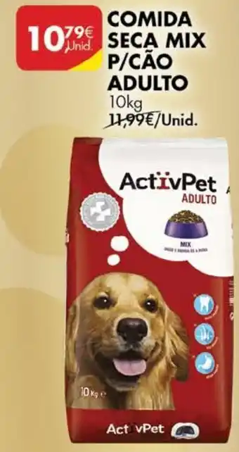 Pingo Doce Comida Seca Mix P/Cão Adulto ActivPet 10kg promoção