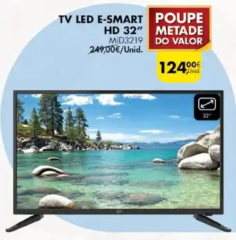Pingo Doce E-Smart TV LED HD 32" promoção