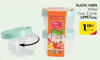 Caixas p/Alimentos Plastic Forte 200ml 2 unid.