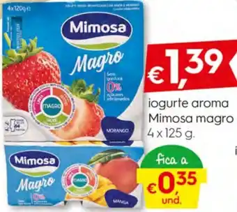 Bolama Iogurte Aroma Mimosa Magro 4 x 125g promoção