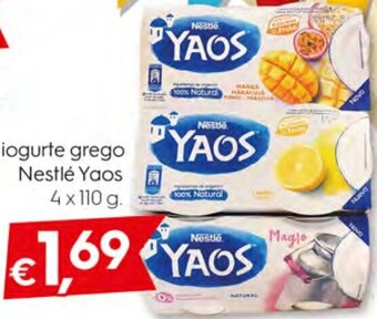 Bolama Iogurte Grego Nestlé Yaos 4 x 110g promoção