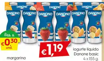 Bolama Iogurte Líquido Danone Basic 4 x 155g promoção