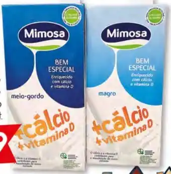 Leite Mimosa Cálcio Meio-gordo Magro 1lt