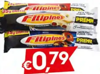 Bolachas Filipinos Chocolate Branco/Leite/Negro 128g