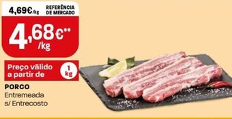 Intermarché Porco Entremeada s/ Entrecosto 1kg promoção