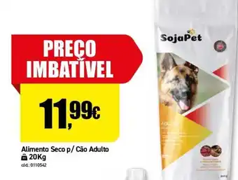 Agriloja Alimento seca p/ Cao Adulto 20kg promoção