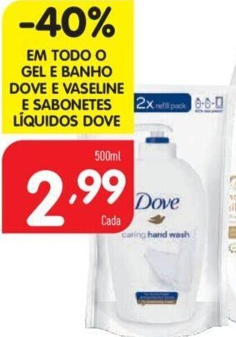 Em Todo O Gel E Banho Dove E Vaseline E Sabonetes Líquidos Dove 500ml