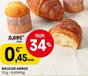 Intermarché Bolo de Arroz 70g promoção