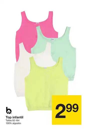 Zeeman Top Infantil promoção