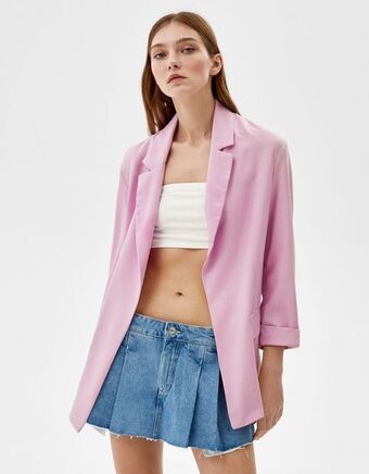 Bershka Blazer fluido corte feminino promoção