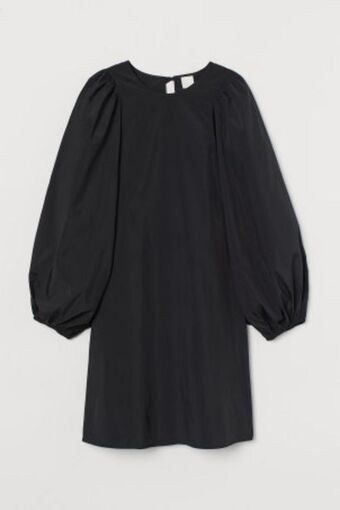 Vestido com mangas tufadas
