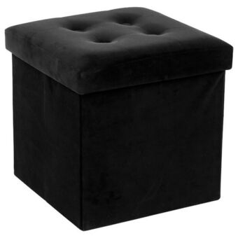 Hôma Pufe duplo preto com arrumação lysandre promoção