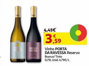 Auchan Vinho tinto porta da ravessa promoção