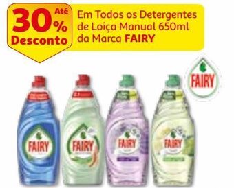 Auchan Detergente loiça manual fairy promoção