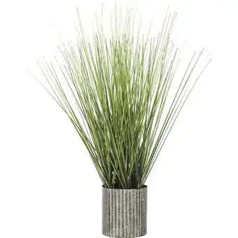 Hôma Vaso em metal com planta artificial promoção