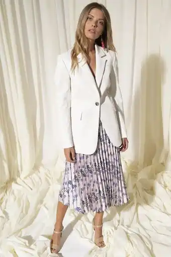 Ana Sousa Blazer efeito pele de um botão promoção