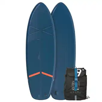 Decathlon Prancha de stand up paddle insuflável passeio principiante 9 pés azul promoção