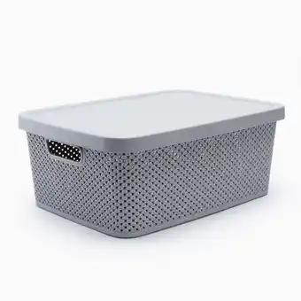 VIVA Caixa com tampa diamond cinza 13l promoção