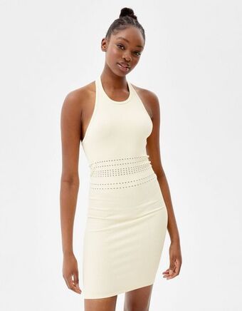 Bershka Mini vestido sem costuras promoção