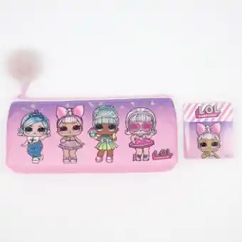 Claire's L.o.l surprise!™ candy stripe pencil case – pink promoção