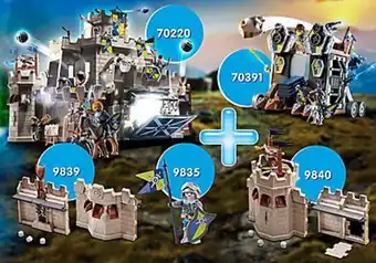 Playmobil Pm2017c pack promocional grande castelo de novelmore + catapulta promoção