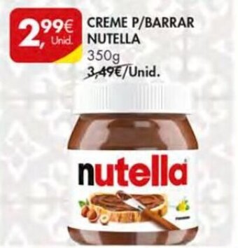 Pingo Doce Creme P/Barrar Nutella 350g promoção