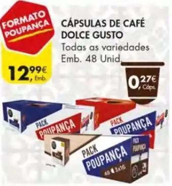 Pingo Doce Cápsulas Café Dolce Gusto 48 Unid promoção