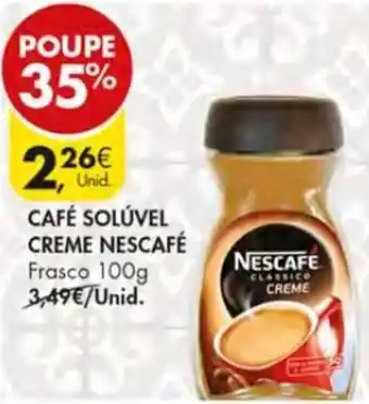 Pingo Doce Café Solúvel Creme Nescafé 100g promoção
