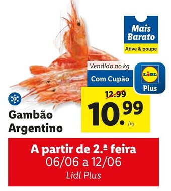 Lidl Gambao Argentino 1kg promoção