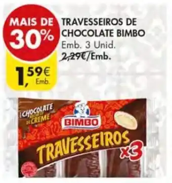 Travesseiros de Chocolate Bimbo