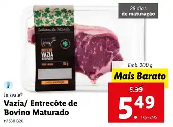 Lidl Vazia/ Entrecote de Bovino Maturado 200g promoção