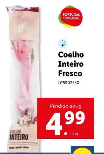 Lidl Coelho inteiro Fresco promoção