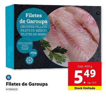 Lidl Filetes de Garoupa 400g promoção