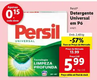 Lidl Detergente Universal em po 2.48kg promoção